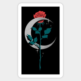 Moon Rose Sticker